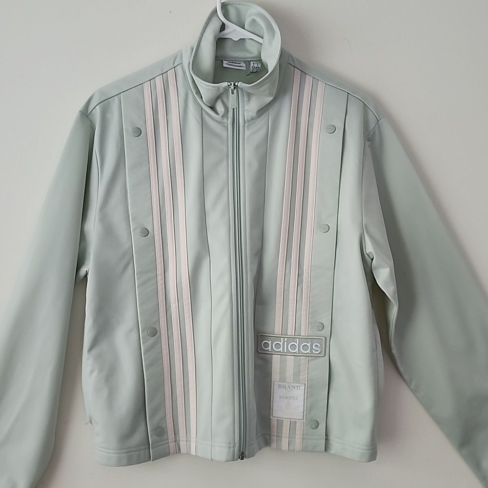 Adidas Originals Adibreak Neutral Court Track Jacket Mint Green Sage Small (27) - Picture 7 of 12